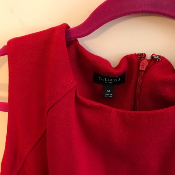 Talbots dress size 6 red - Picture 3 of 4